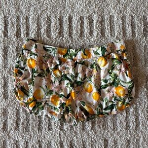 Women’s Citrus Print Pajama Shorts